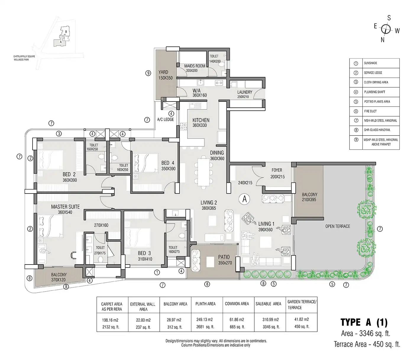 Premium 2 BHK layout at Provident Equinox 6